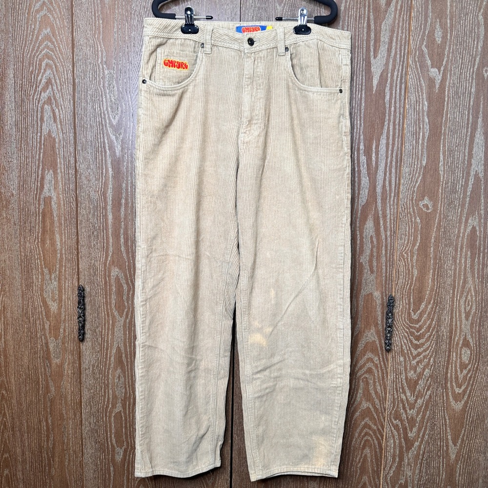 Empyre Relaxed Fit Tan Corduroy Baggy Skater Pants Mens 32 Punk Streetwear Relax